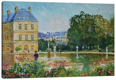 The Luxembourg Garden - Paris Canvas Art Print - Art Enthusiast