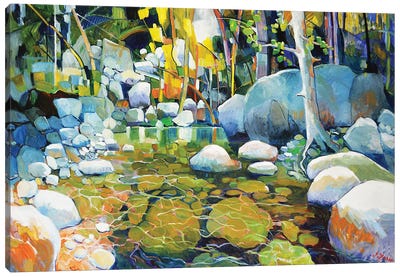 The River Under the Woods Canvas Art Print - Art Enthusiast