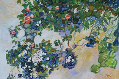 Clematis and Roses by Patrick Marie art print