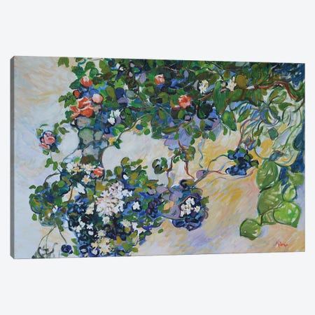 Clematis and Roses Canvas Print #PTX8} by Patrick Marie Art Print