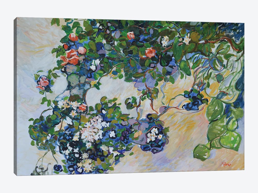 Clematis and Roses by Patrick Marie 1-piece Art Print
