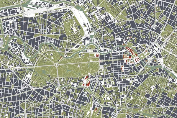 Planos Urbanos: Berlin Engraving by Planos Urbanos