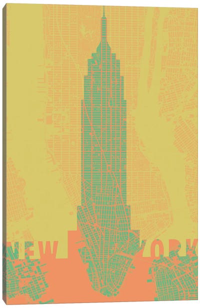 Empire State Canvas Art Print - Planos Urbanos