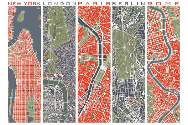 Planos Urbanos: Five Cities by Planos Urbanos