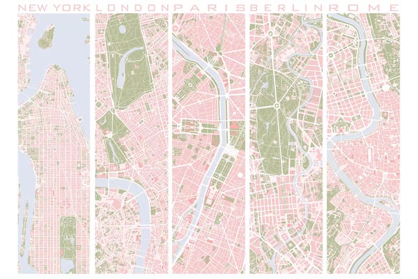 Planos Urbanos: Five Cities Vintage by Planos Urbanos