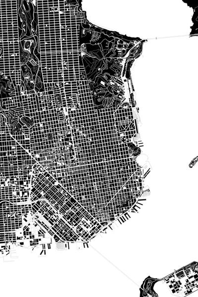Planos Urbanos: San Francisco Black And White by Planos Urbanos