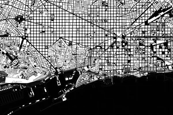 Planos Urbanos: Barcelona Black And White 2 by Planos Urbanos