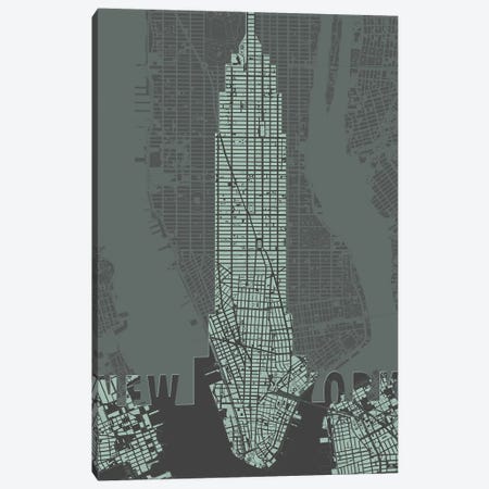 Windows Over Manhattan Canvas Print #PUB75} by Planos Urbanos Canvas Artwork