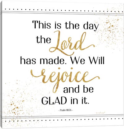 Rejoice And Be Glad Canvas Art Print