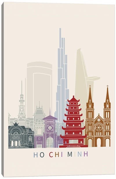 Ho Chi Minh Skyline Poster Canvas Art Print
