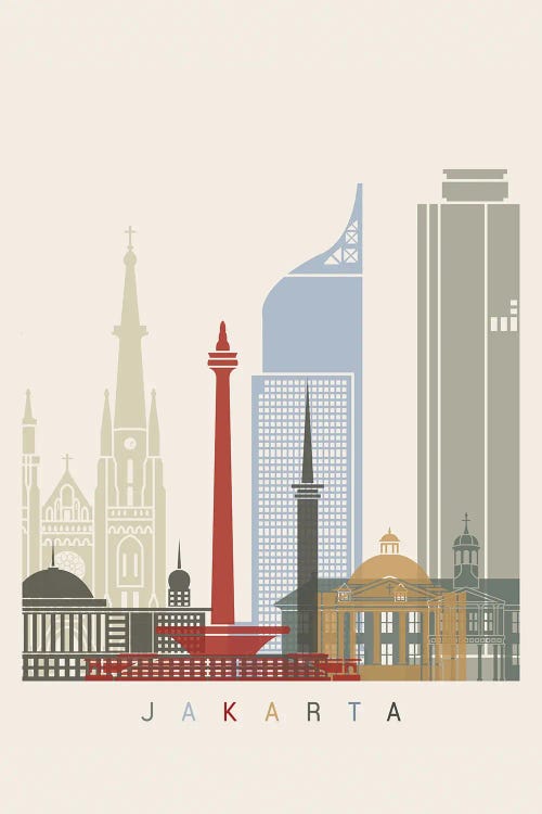 Jakarta Skyline Poster