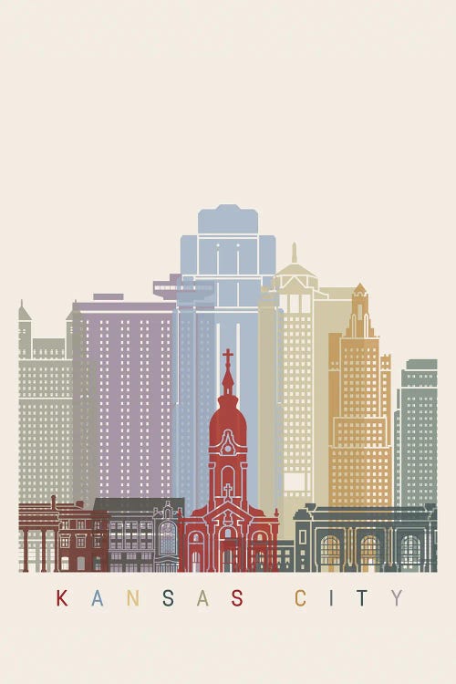 Kansas City Skyline Poster