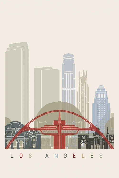 Los Angeles Skyline Poster