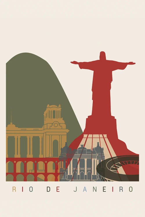 Rio De Janeiro Skyline Poster