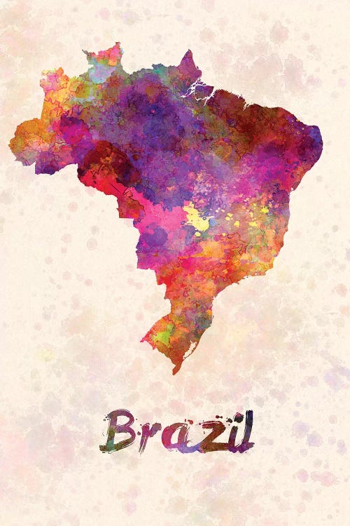 Brazil In Watercolor