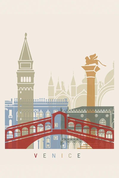 Paul Rommer: Venice Skyline Poster by Paul Rommer