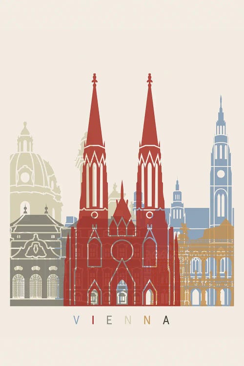 Vienna Skyline Poster