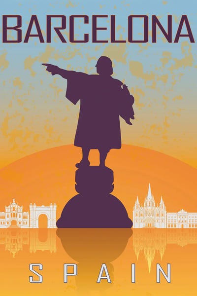 Catalonia: Barcelona Vintage Poster by Paul Rommer