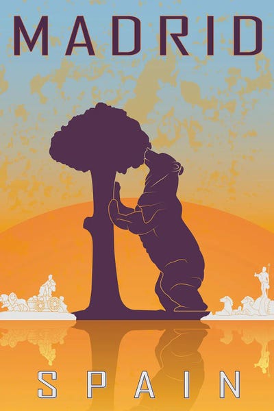 Paul Rommer: Madrid Vintage Poster by Paul Rommer