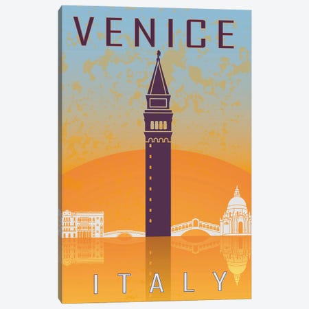 Venice Vintage Poster V2 Canvas Print #PUR1174} by Paul Rommer Canvas Print