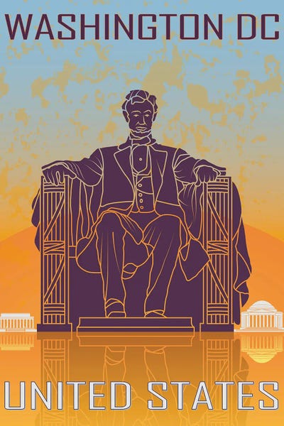 Washington, D.C. Travel Posters: Washington Dc Vintage Poster by Paul Rommer