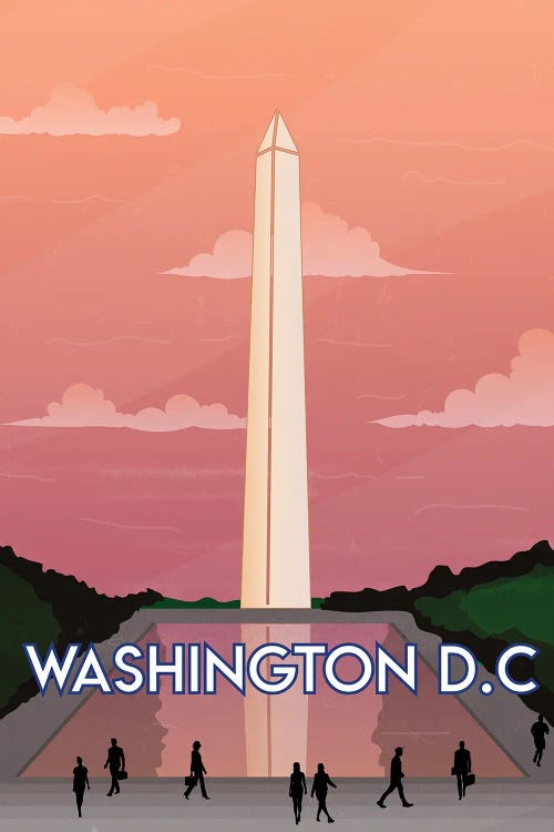 Washington Dc Vintage Poster Travel