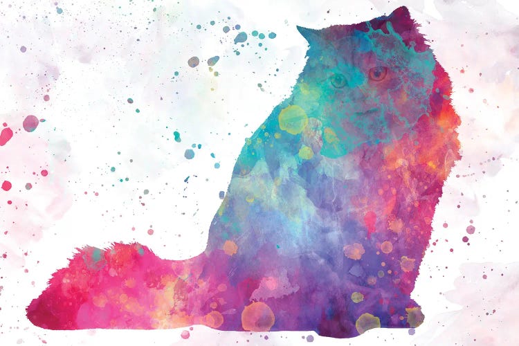 Persa Cat In Watercolor