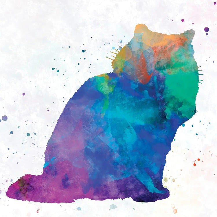 Ragdoll Cat In Watercolor