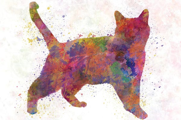 Russian Blue In Watercolor