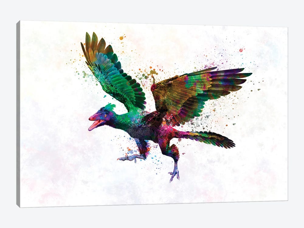 Archaeopteryx In Water Color by Paul Rommer 1-piece Art Print