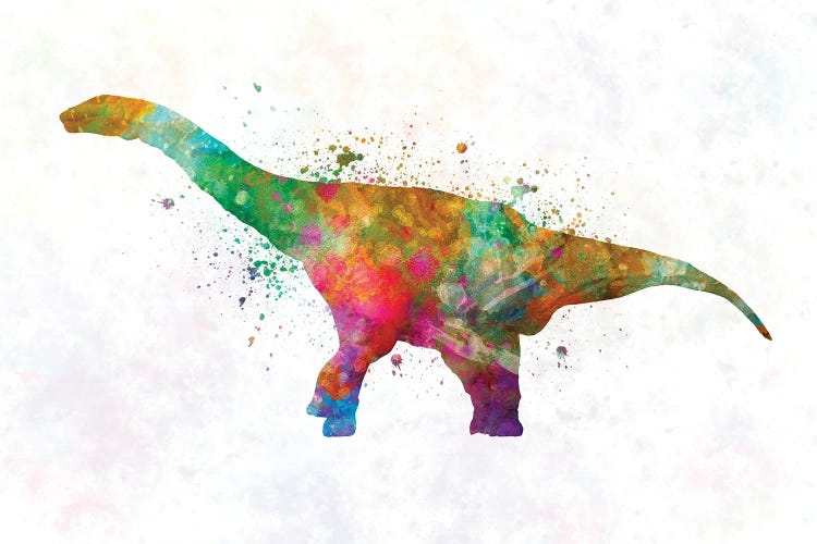 Argentinosaurus In Watercolor by Paul Rommer wall art