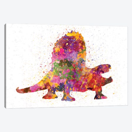 Dimetrodon In Watercolor Canvas Print #PUR1234} by Paul Rommer Canvas Wall Art