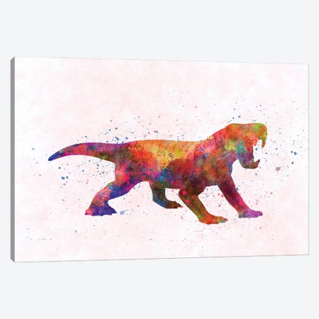 Dinogorgon In Watercolor Canvas Print #PUR1235} by Paul Rommer Canvas Wall Art
