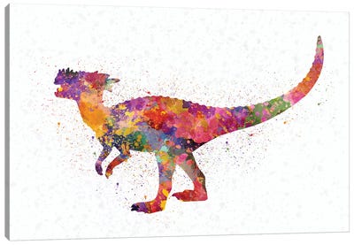 Dracorex In Watercolor Canvas Art Print - Tyrannosaurus Rex Art