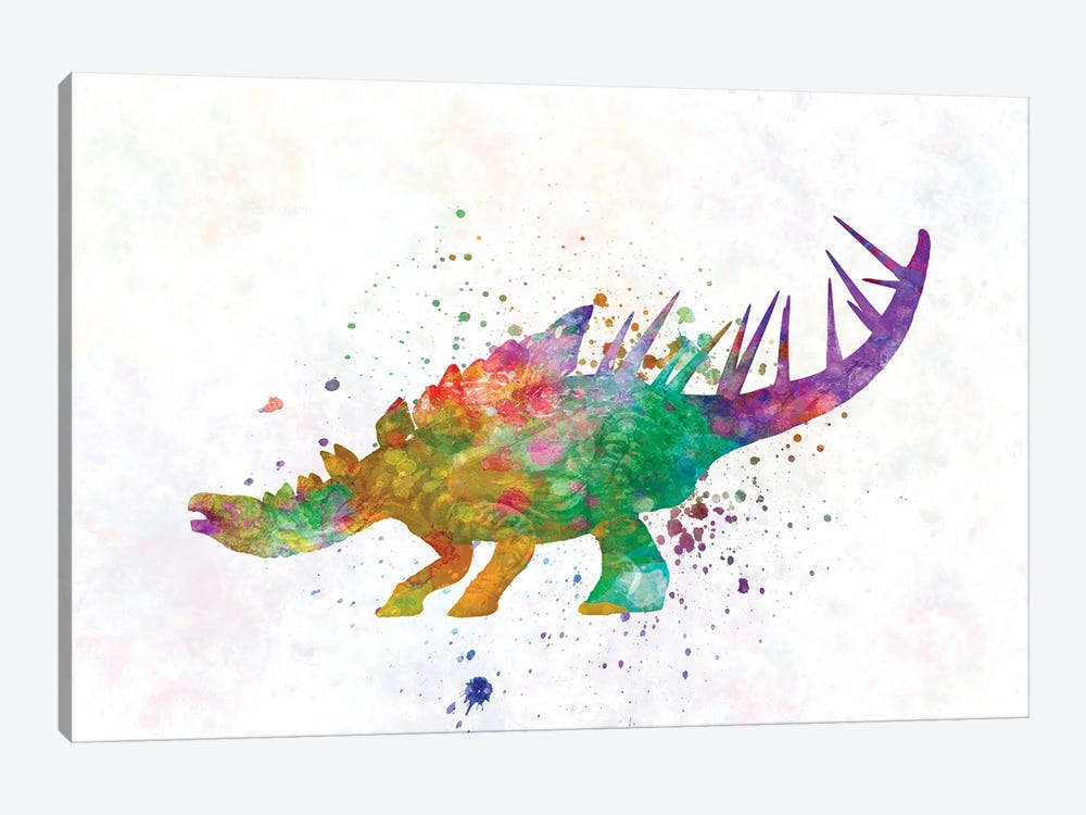 Kentrosaurus In Watercolor by Paul Rommer 1-piece Art Print