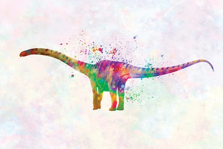 Mamenchisaurus In Watercolor