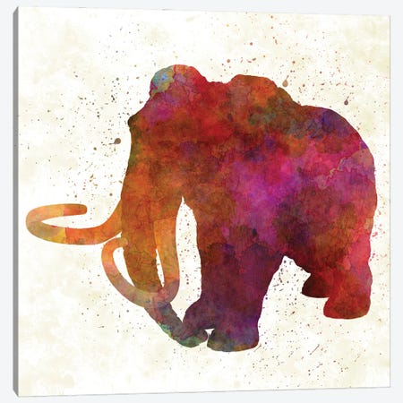 Mamut In Watercolor Canvas Print #PUR1242} by Paul Rommer Canvas Art