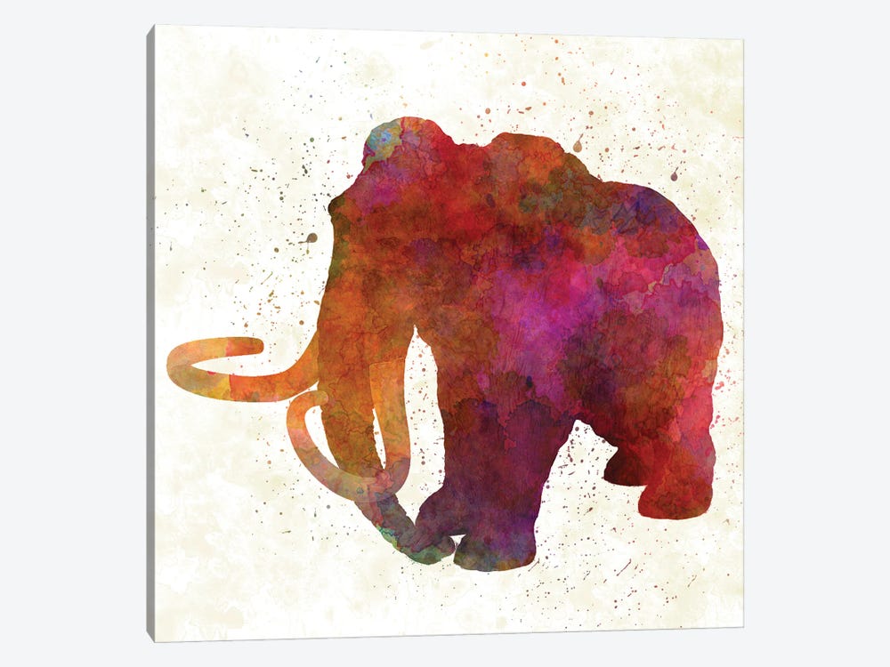 Mamut In Watercolor by Paul Rommer 1-piece Canvas Art Print