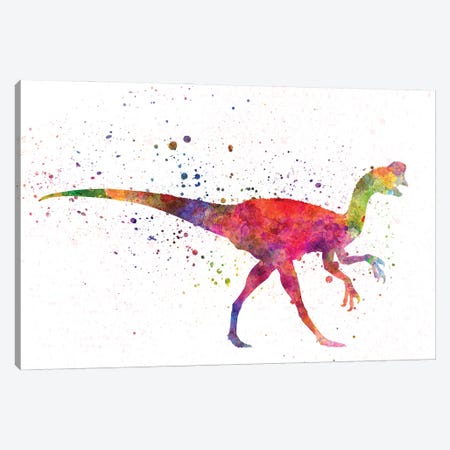 Oviraptor In Watercolor Canvas Print #PUR1244} by Paul Rommer Canvas Print