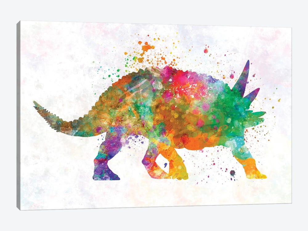 Sauropelta In Watercolor by Paul Rommer 1-piece Canvas Art Print