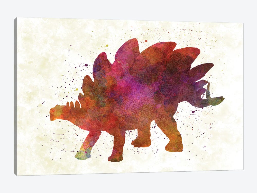 Stegosaurus In Watercolor by Paul Rommer 1-piece Art Print