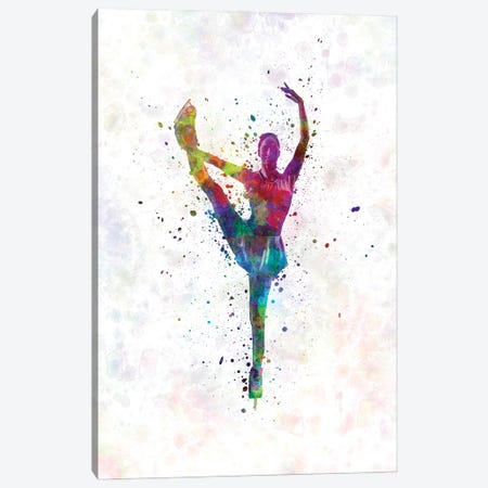 Figure Skating In Watercolor III Canvas Print #PUR1253} by Paul Rommer Canvas Print