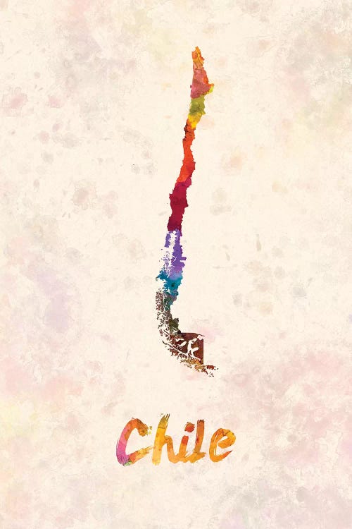Chile In Watercolor by Paul Rommer wall art