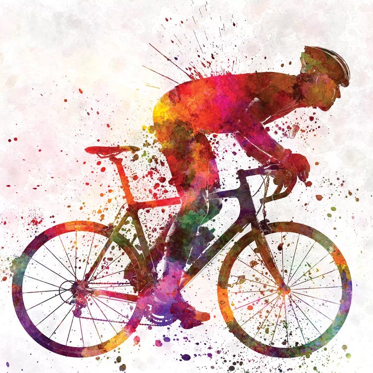 Cyclist Road Bicycle by Paul Rommer wall art