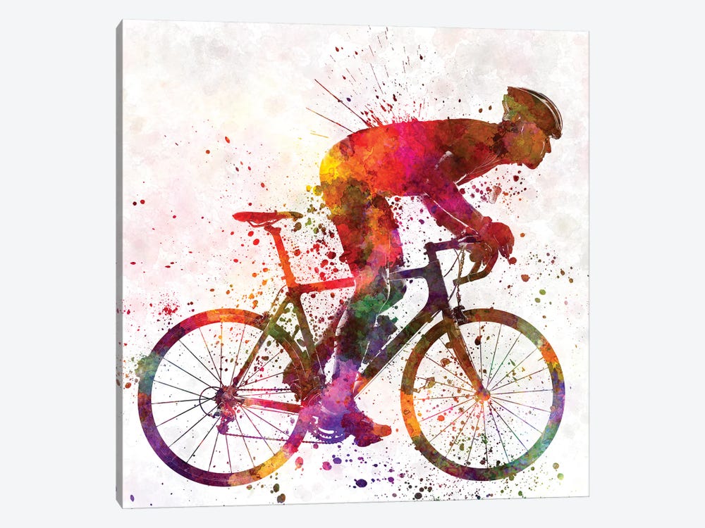 Cyclist Road Bicycle by Paul Rommer 1-piece Canvas Wall Art