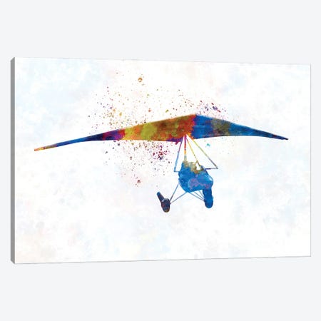 Hang Gliding In Watercolor II Canvas Print #PUR1874} by Paul Rommer Canvas Art