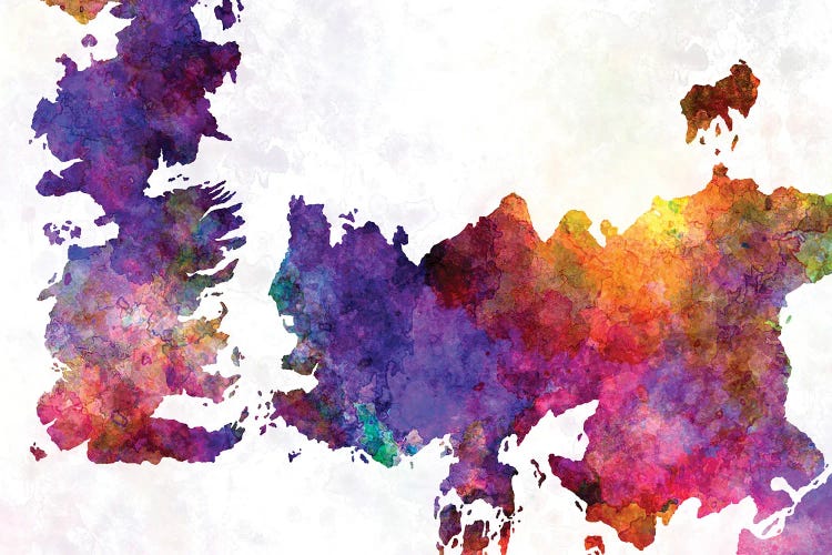 Game Of Thrones Map by Paul Rommer wall art