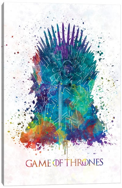 Game Of Thrones GOT Throne Canvas Art Print - Drama TV Show Art