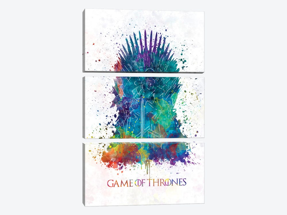 Game Of Thrones GOT Throne by Paul Rommer 3-piece Canvas Art