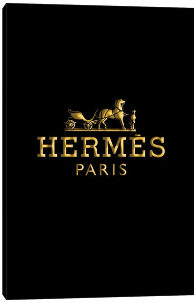 Hermes Canvas Art Print - Gold Art